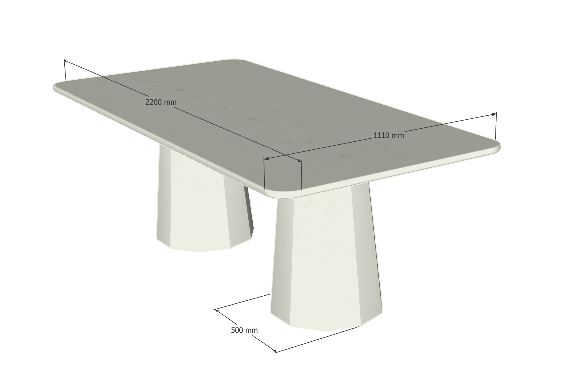 Table Éclat 101 - 220 cm