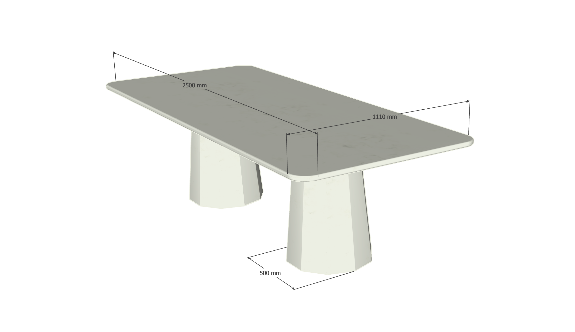 Table Éclat 101 - 250 cm