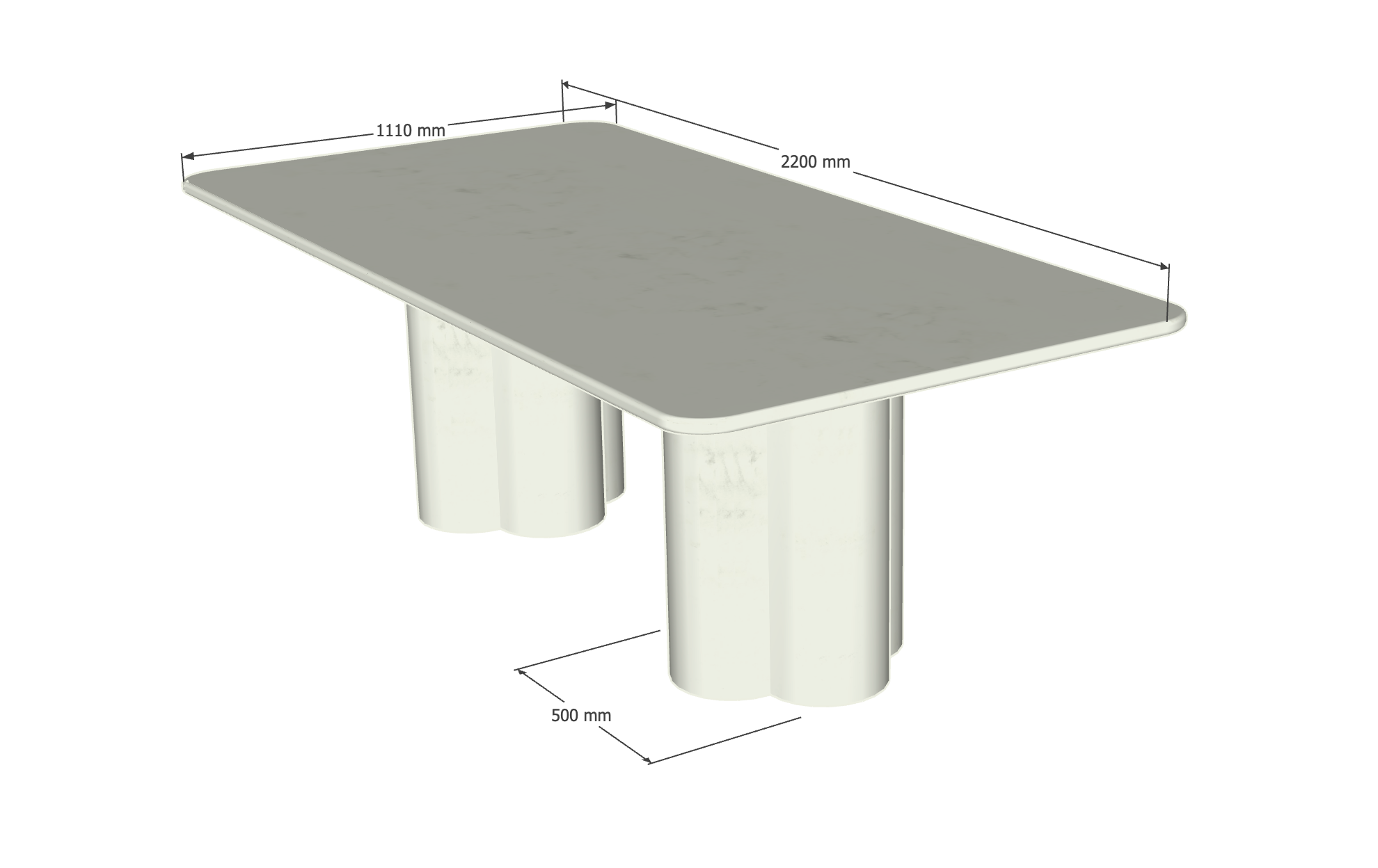 Table Flora 101 - 220 cm