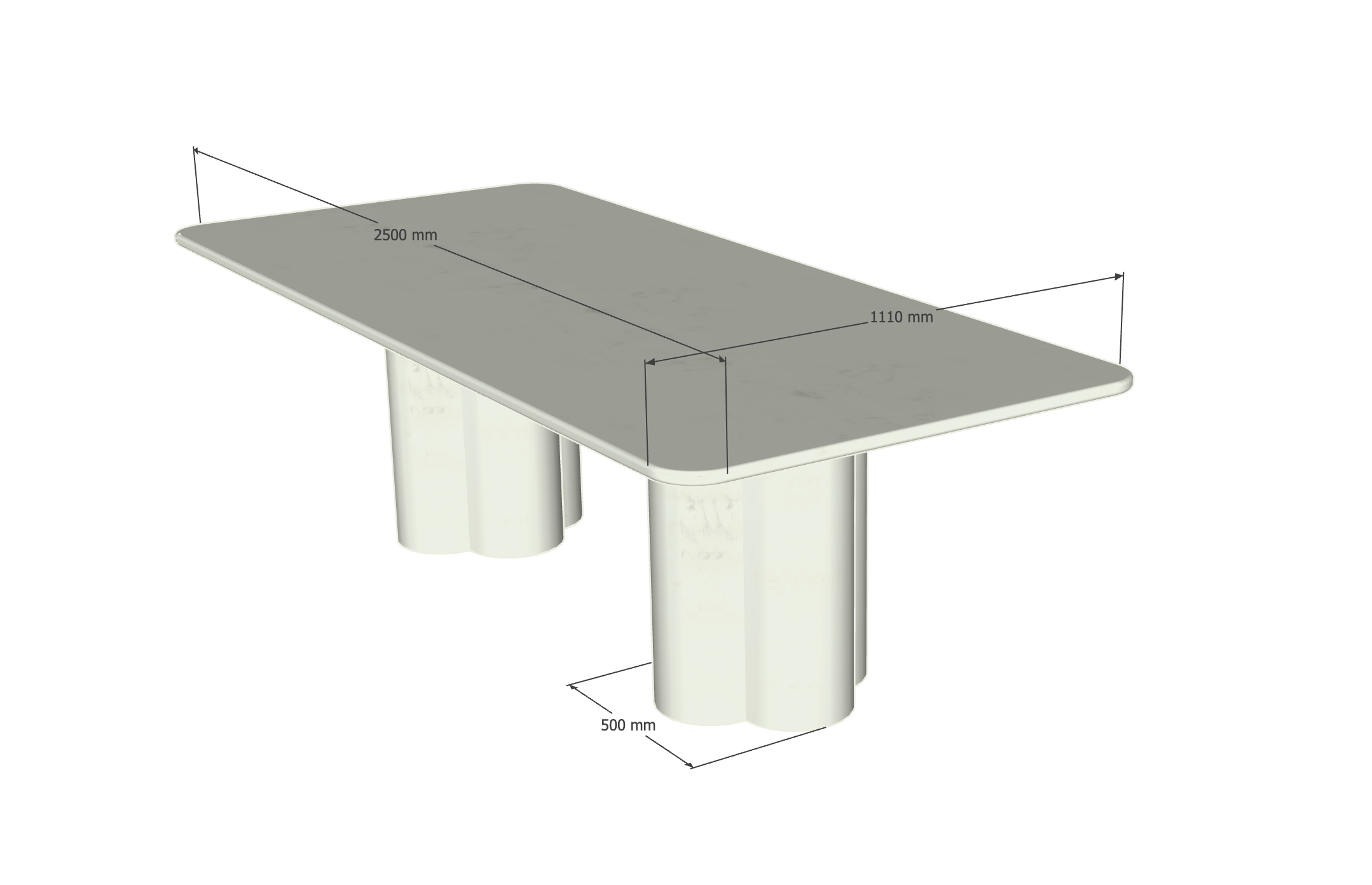 Table Flora 101 - 250 cm